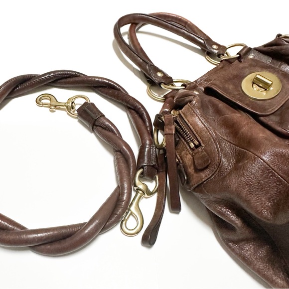 Coach Kira Limited Edition XL Brown Leather Satchel Tote Messenger Carryall Bag - Picture 9 of 13